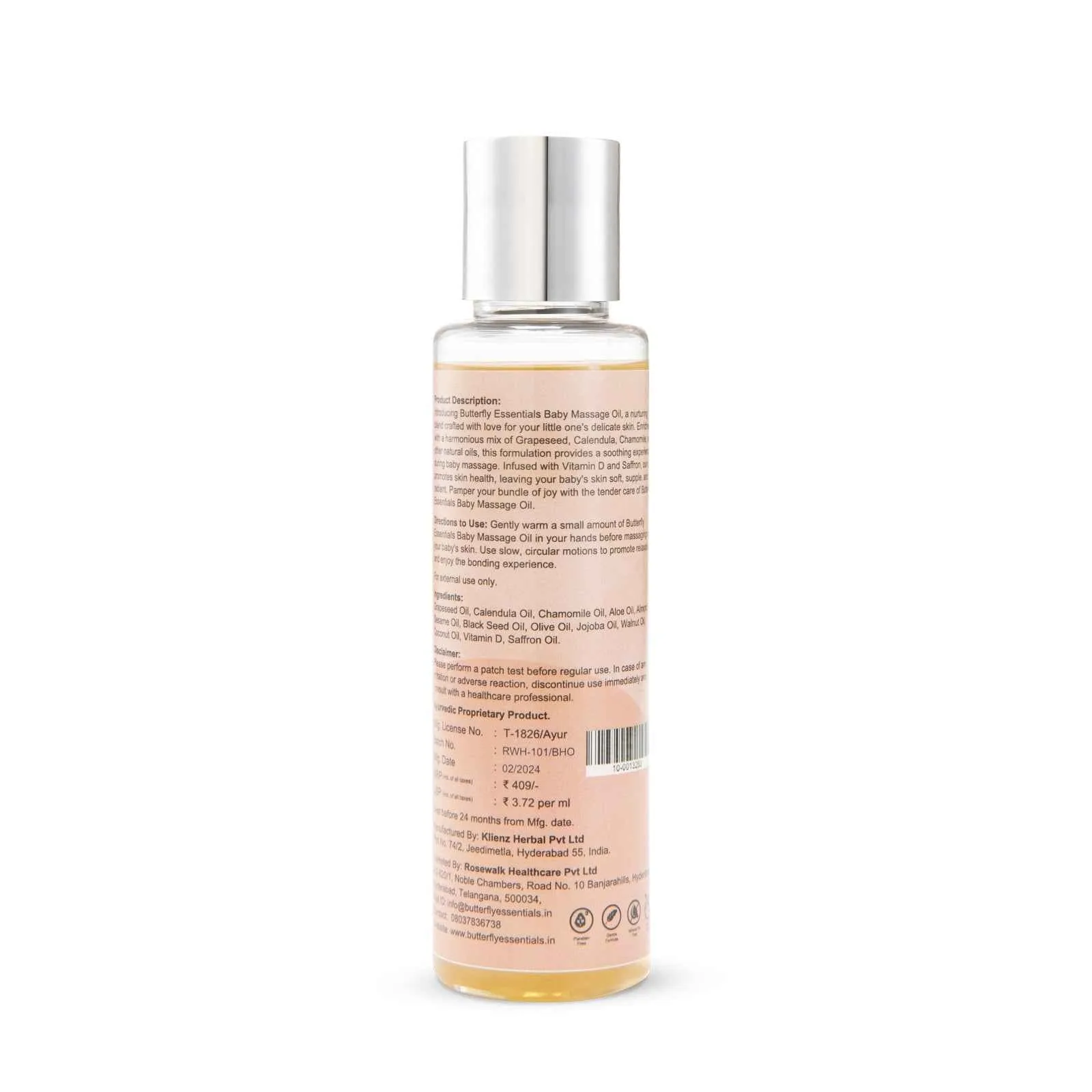 Baby Massage Oil - Natural Soothing Oil for Gentle Infant Skin Care thumbnail 8